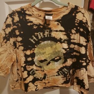 Cropped Harley Davidson Tee